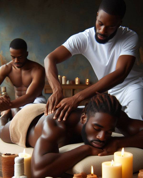 Sessão de Massoterapia